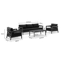Bronte 3+1+1 Outdoor Aluminium Lounge Setting with Coffee Table