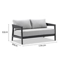 Bronte 2 Seater Outdoor Aluminium Lounge