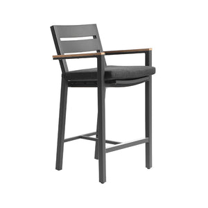 Balmoral 1.5m Aluminium Bar Table with 4 Capri Bar stools
