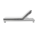 Santorini Aluminium Sun Lounge Set in White