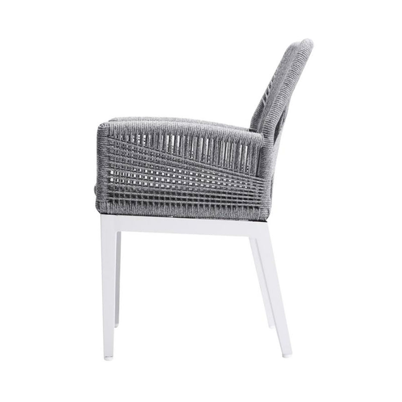 Hugo Outdoor Aluminium and Rope Dining Chair