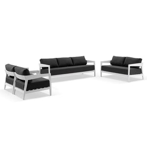 Bronte 3+2+1+1 Outdoor Aluminium Lounge Setting with Coffee Table