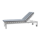 Kansas Outdoor Aluminium Sun Lounge on Wheels