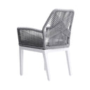 Hugo Outdoor Aluminium and Rope Dining Chair