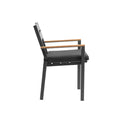 Tuscany 10 Seat  With Capri Chairs with Teak Arm Rests in White
