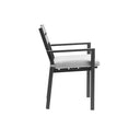 Capri 7pcs Dining Setting with Santorini Chairs in Charcoal