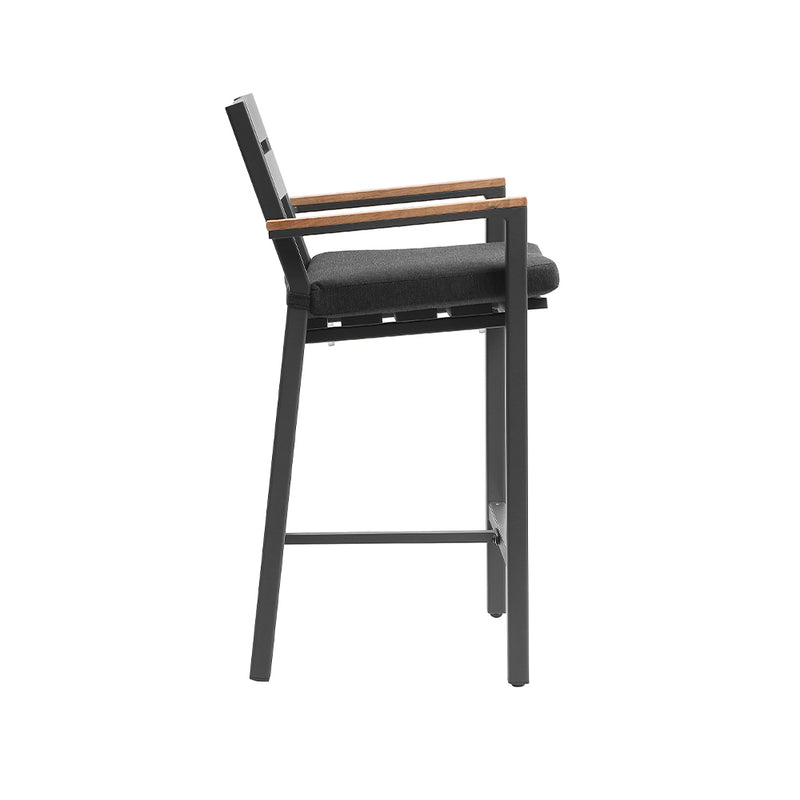 Balmoral 1.5m Aluminium Bar Table with 6 Capri Bar stools