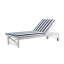 Kansas Outdoor Aluminium Sun Lounge on Wheels