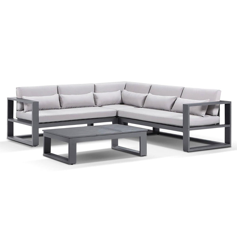 Santorini Package A in Charcoal with Denim Grey cushions