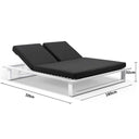 Arcadia Double Aluminium Sun Lounge
