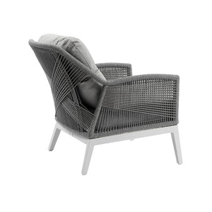 Hugo 1 Seater Outdoor Aluminium and Rope Lounge Chair