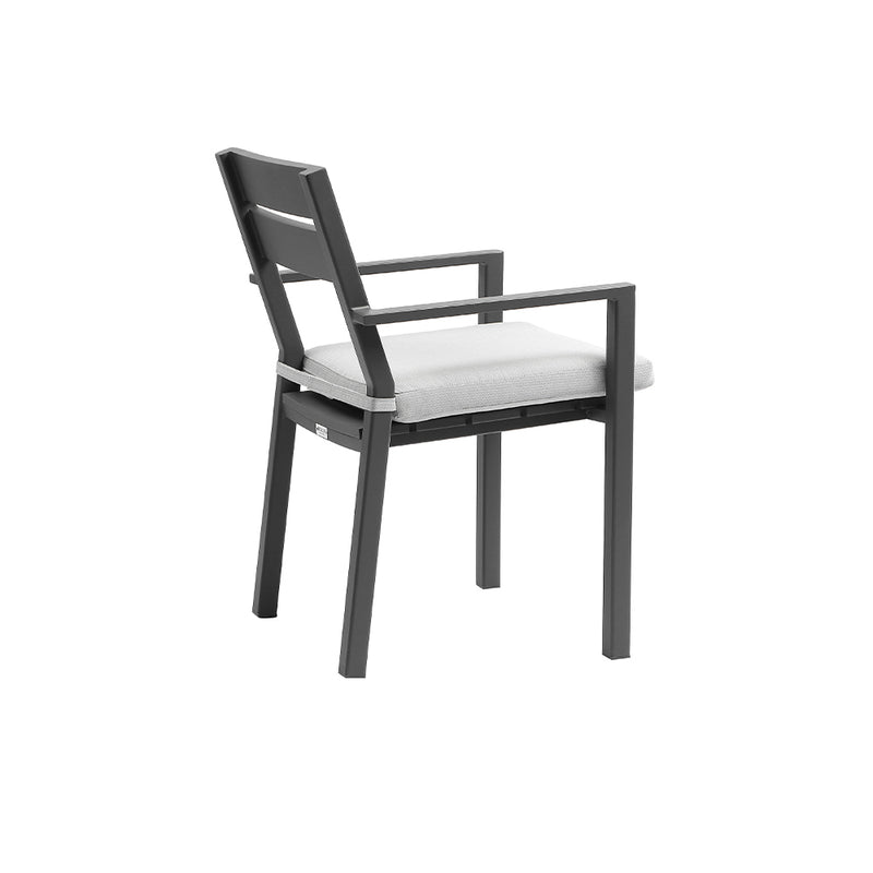 Austin Outdoor 2.2m - 3m Extension Aluminium Table with 10 Santorini Dining Chairs