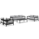 Bronte 3+2+1+1 Outdoor Aluminium Lounge Setting with Coffee Table