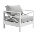 Kansas Outdoor Aluminium Lounge Patio Balcony Set with Side Table