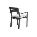 Capri 7pcs Dining Setting with Santorini Chairs in Charcoal