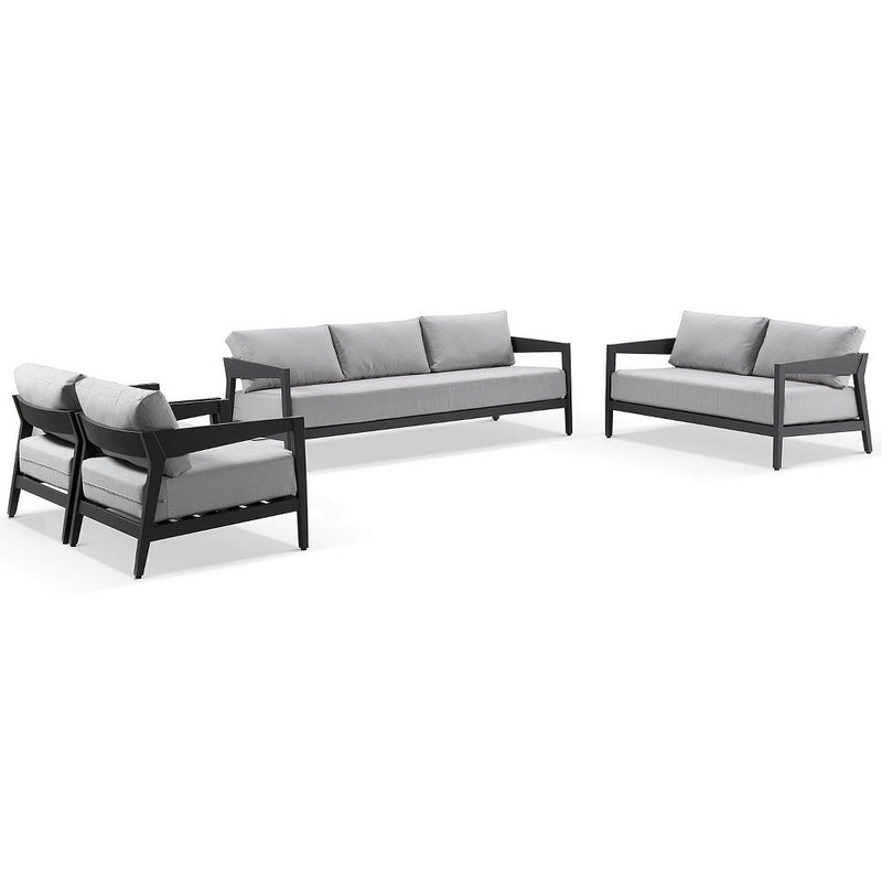 Bronte 3+2+1+1 Outdoor Aluminium Lounge Setting with Coffee Table