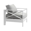 Kansas 1 seater Outdoor Aluminium Lounge Arm Chair