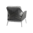 Hugo 2+1+1 Seater Outdoor Aluminium and Rope Lounge Set with Coffee Table