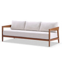 Bronte 3+2+1 Outdoor Teak Look Aluminium with Sunbrella Lounge Setting with Coffee Table