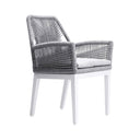Hugo Outdoor Aluminium and Rope Dining Chair