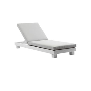 Santorini Aluminium Sun Lounge in Charcoal w/ Side Table
