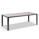 Southport Outdoor 2.17m Aluminium and Ceramic Table with 8 Finley Rope Chair