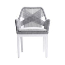 Hugo Outdoor Aluminium and Rope Dining Chair