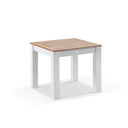 Balmoral 4 Seater Square Teak Top Aluminium Dining Table with Capri Chair