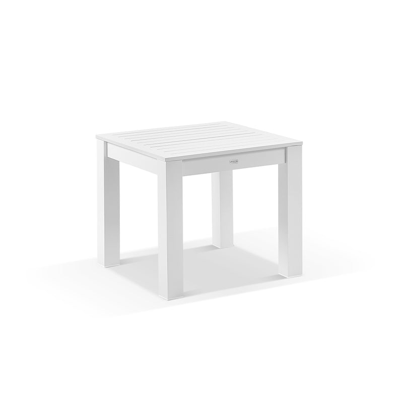 Santorini Outdoor 4 Seater Square Aluminium Dining Table with Santorini Chairs