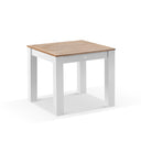 Balmoral 90cm Square Teak Top Aluminium Dining Table