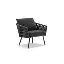 Lismore 1 Seater Outdoor Aluminium and Rope Lounge Chair