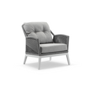 Hugo 2+1+1 Seater Outdoor Aluminium and Rope Lounge Set with Coffee Table