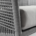 Hugo 1 Seater Outdoor Aluminium and Rope Lounge Chair