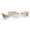 Hugo 3+2+1 Seater Outdoor Aluminium and Rope Lounge Set with Coffee Table