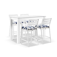 Hugo Outdoor Ceramic 1.5m Rectangle Aluminium Bar Table with 4 x Kansas Bar Stools