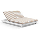 Santorini Aluminium Double Sun Lounge with Sunbrella