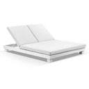 Santorini Aluminium Double Sun Lounge with Sunbrella