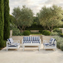 Kansas 2+1+1 seater Outdoor Aluminium Lounge Set with Coffee Table