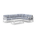 Kansas Package D - Outdoor Aluminium Corner Modular Lounge Set with Arm Chair and Coffee Table