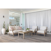 Dakota Outdoor Timber 3+2+1+1 Lounge Set with Coffee Table & Side Table