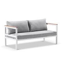 Harvey Outdoor Aluminium 2+1+1 Lounge Set with Coffee Table