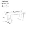 Abbotsbury Indoor 2.2m Timber Dining Table