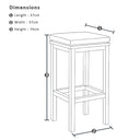 Santorini Outdoor 1.5m Bar Table with 4 Avoca Bar Stools