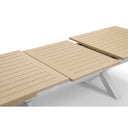 Austin Outdoor 2.2m Extension Dining Set with Light Oak Aluminium and 10 Hugo Chairs