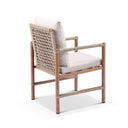 Entertainer 2.45cm Outdoor Aluminium Dining Table with 8 Avery Rope Chairs