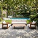 Marlo 3+1+1 Outdoor Aluminium Lounge Set With Coffee Table