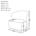 Balgowlah Indoor Fabric Swivel Arm Chair Sofa Lounge