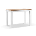 Balmoral Outdoor 1.5m rectangle Teak Top Aluminium Bar Table