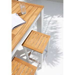 Balmoral 4 Seater Teak Top Aluminium Bar Setting