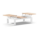 Balmoral Teak Top Aluminium Coffee Table